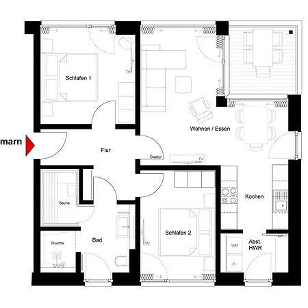 Beltblick 22 - Stilvolle Mit Sauna Direkt An Der Ostsee! Fehmarn